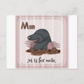 Buchstabe M Postkarte (Vorderseite)