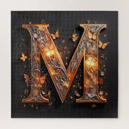 Buchstabe M Puzzle (Vertikal)