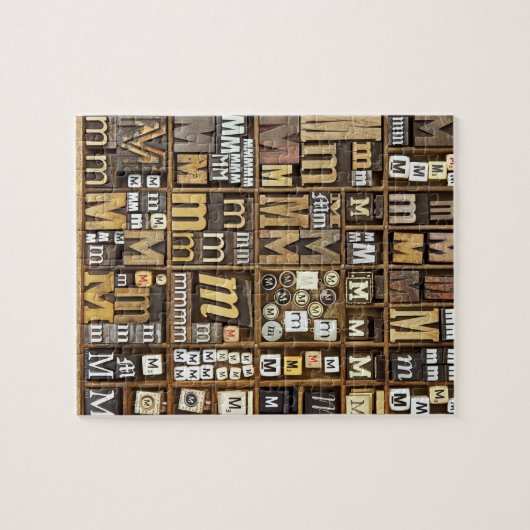 Buchstabe M Puzzle (Horizontal)