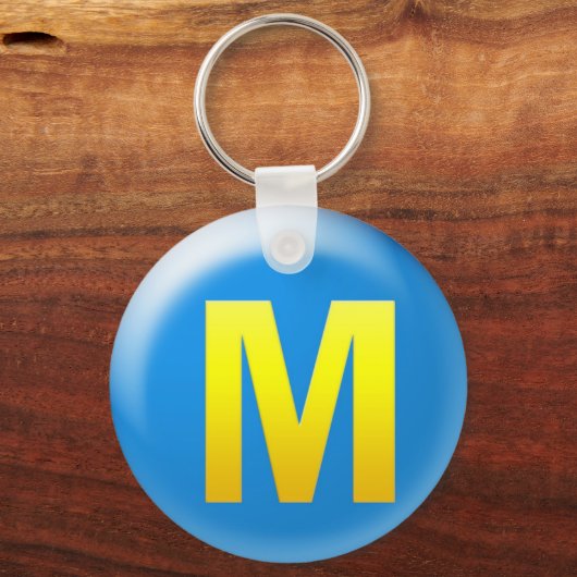 Buchstabe M Schlüsselanhänger (Vorderseite)