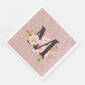 Buchstabe M Serviette (Ecke)