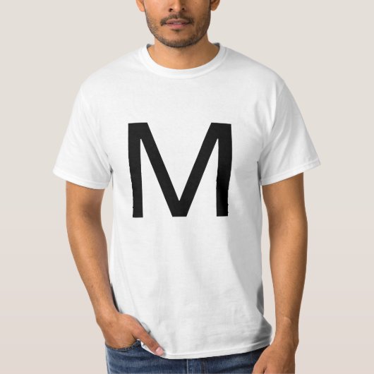 Buchstabe M T-Shirt (Vorderseite)