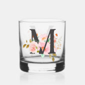 Buchstabe M Whiskyglas (Rückseite)