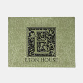 Buchstabe-Monogramm des Buchstabe-E erstes Fußmatte (Vorderseite)