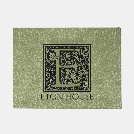 Buchstabe-Monogramm des Buchstabe-E erstes Fußmatte (Vorderseite)