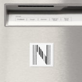BUCHSTABE N BARCODE Erstes Anfangsbarcode-Muster Magnet (In Situ (Geschirrspüler))
