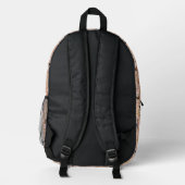 Buchstabe N Bedruckter Rucksack (Rückseite)