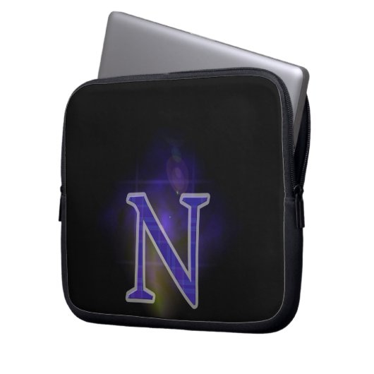 Buchstabe N Laptopschutzhülle (Vorderseite Links)