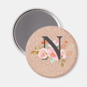 Buchstabe N Magnet (Vorderseite/Rückseite)