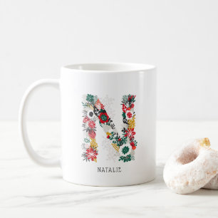 Buchstabe N   Monogramm-I-Tasse für den Blasenbrie Kaffeetasse