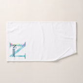 Buchstabe N Monogramm Initial Bad-Geschenkset Badhandtuch Set (Handtuch)