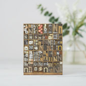 Buchstabe N Postkarte (Stehend Vorderseite)