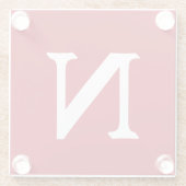 Buchstabe N: Rot Glasuntersetzer (Rückseite)