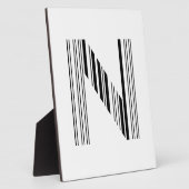 BUCHSTABE N STRICHCODE Erstes Anfangsbuchstaben-Ba Fotoplatte (Seite)
