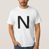 Buchstabe N T-Shirt (Vorderseite)
