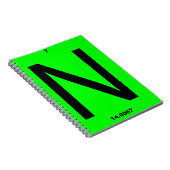 Buchstabe- NPeriodensystem Notizblock (Rechte Seite)