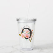 Buchstabe O Acryltrinkbecher (Rückseite)