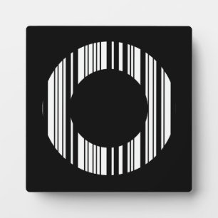 BUCHSTABE O BARCODE Erstes Anfangsbarcode-Muster Fotoplatte