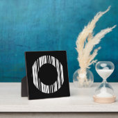BUCHSTABE O BARCODE Erstes Anfangsbarcode-Muster Fotoplatte (InSitu)
