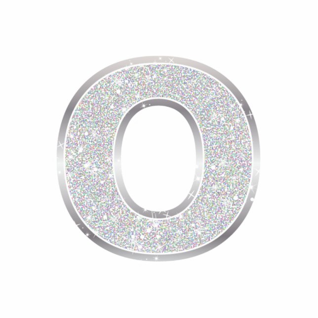 Buchstabe O Fotoskulptur Ornament (Vorne)