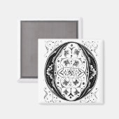 Buchstabe 'O' - Magnet (Vorderseite/Rückseite)