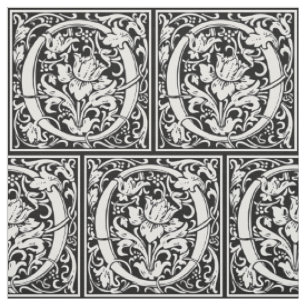 Buchstabe O Mittelalterliche Monogramm-Kunst Art N Stoff