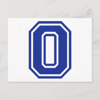 Buchstabe O Postkarte