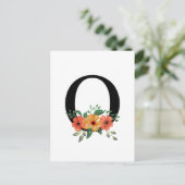 Buchstabe O Postkarte (Stehend Vorderseite)