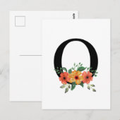 Buchstabe O Postkarte (Vorne/Hinten)