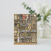 Buchstabe O Postkarte (Stehend Vorderseite)