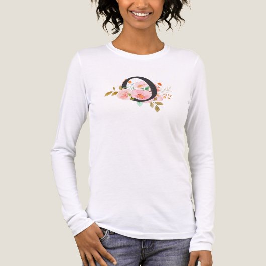 Buchstabe O Tri-Blend Shirt (Vorderseite)