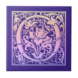 Buchstabe O Vintager erster Buchstabe Fliese