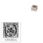Buchstabe O Vintager erster Buchstabe mit Name Gummistempel (Stempel)