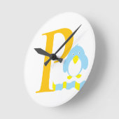 Buchstabe P Anfangszeit Runde Wanduhr (Winkel)