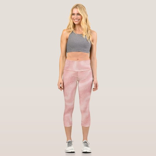Buchstabe P Capri Leggings (Vorderseite)