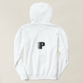 Buchstabe P Desintegrations-Effekt Hoodie | Modern (Design Rückseite)