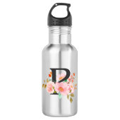 Buchstabe P Edelstahlflasche (Vorderseite)
