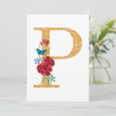 Buchstabe p einladung (Stehend Vorderseite)