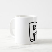 Buchstabe P Kaffeetasse (Vorderseite Links)