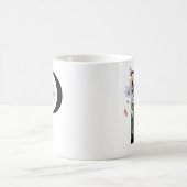 Buchstabe P mit Blumen Kaffeetasse (Mittel)