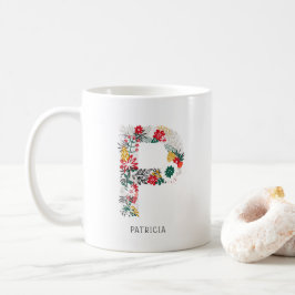 Buchstabe P | Monogramm-I-Tasse für den Blasenbrie Kaffeetasse