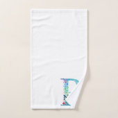 Buchstabe P Monogramm Initial Bad-Geschenkset Badhandtuch Set (Handtuch)