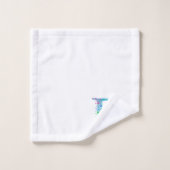 Buchstabe P Monogramm Initial Bad-Geschenkset Badhandtuch Set (Waschlappen)