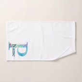 Buchstabe P Monogramm Initial Bad-Geschenkset Badhandtuch Set (Handtuch)