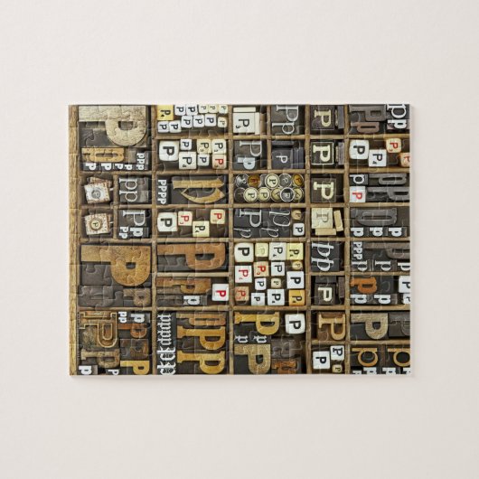 Buchstabe P Puzzle (Horizontal)