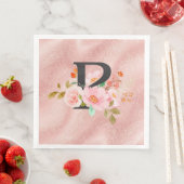 Buchstabe P Serviette (Beispiel)