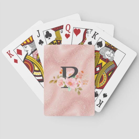 Buchstabe P Spielkarten (Rückseite)