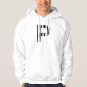 BUCHSTABE P STRICHCODE Erster Anfangsbuchstabe-Str Hoodie