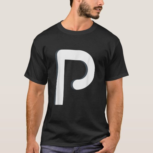 Buchstabe P T-Shirt (Vorderseite)