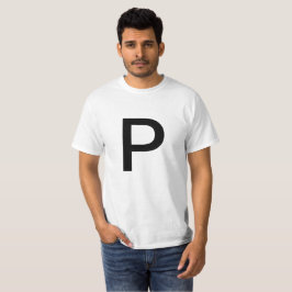 Buchstabe P T-Shirt